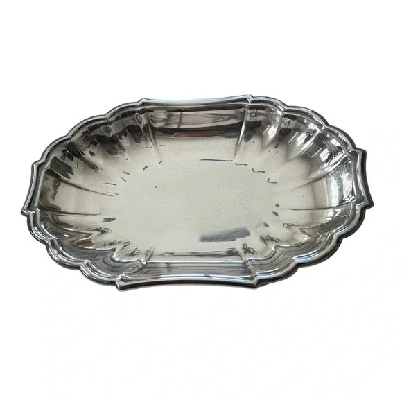 Gorham Heritage Silver Plate Dish In Gift Box - Picture 3 of 4